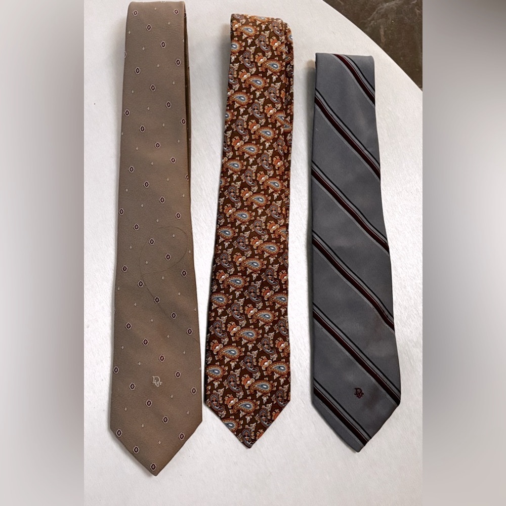 3  Dior Silk Ties
